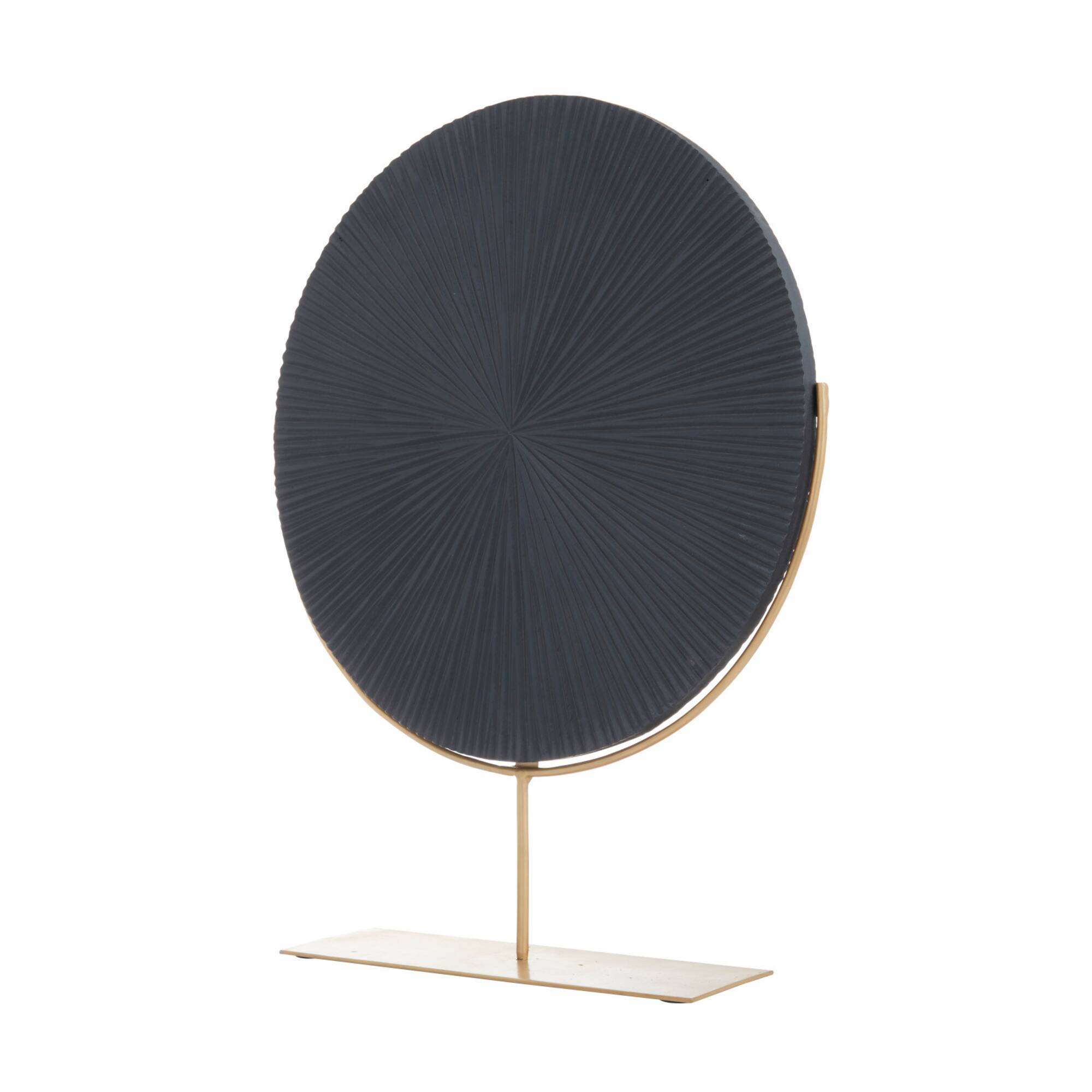 CosmoLiving by Cosmopolitan Black Iron Contemporary Sculpture, 23" x 18" x 4"